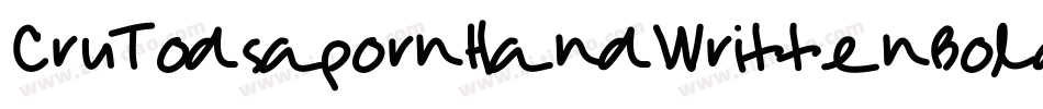 CruTodsapornHandWrittenBoldItalic-jdwG字体转换