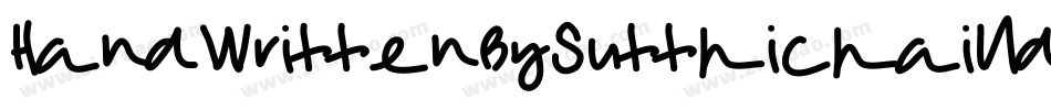 HandWrittenBySutthichaiUdomsap-2rpX字体转换