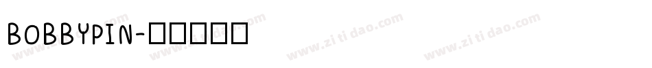 BOBBYPIN字体转换