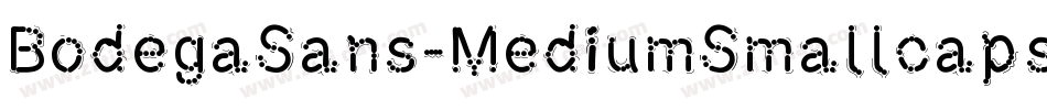 BodegaSans-MediumSmallcaps字体转换