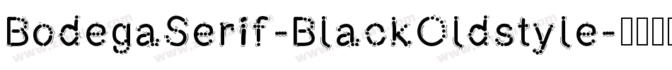 BodegaSerif-BlackOldstyle字体转换