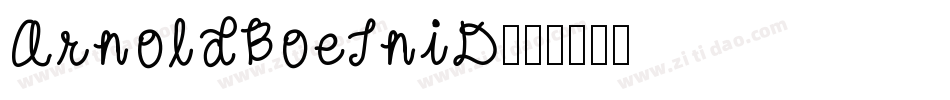 ArnoldBoeIniD字体转换