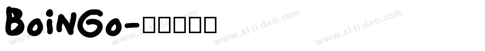Boingo字体转换