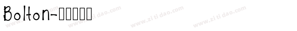 Bolton字体转换