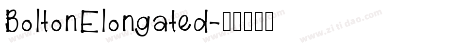 BoltonElongated字体转换