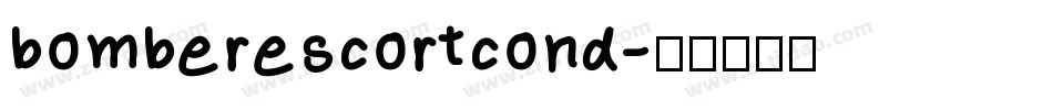 bomberescortcond字体转换