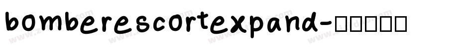 bomberescortexpand字体转换