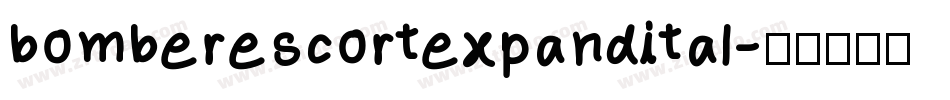 bomberescortexpandital字体转换