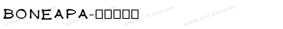 BONEAPA字体转换