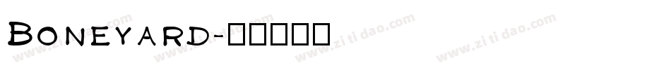 Boneyard字体转换