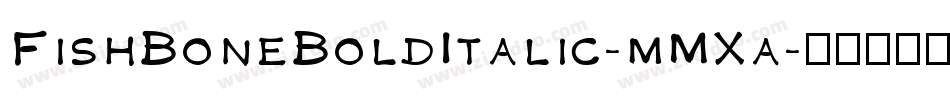 FishBoneBoldItalic-mMXa字体转换