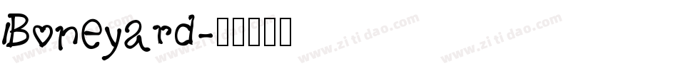 Boneyard字体转换