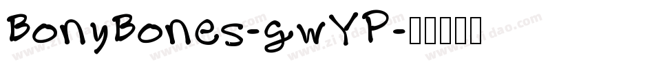 BonyBones-gwYP字体转换