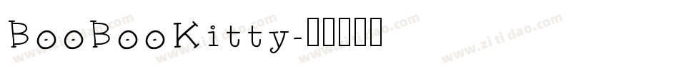 BooBooKitty字体转换