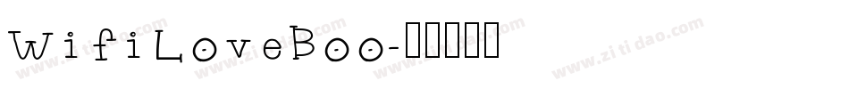WifiLoveBoo字体转换