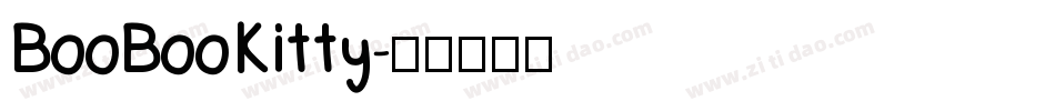 BooBooKitty字体转换