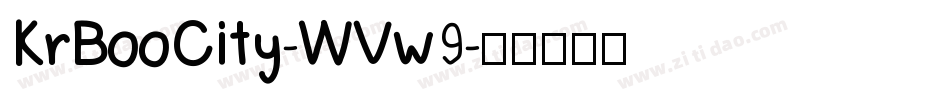 KrBooCity-WVw9字体转换
