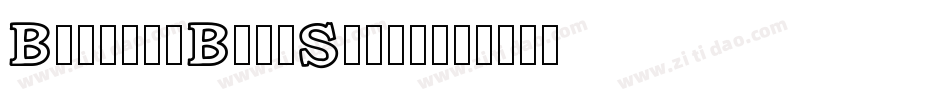 BookmanBoldSwash字体转换