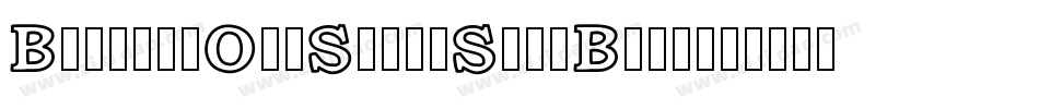 BookmanOldStyleStd-Bold字体转换
