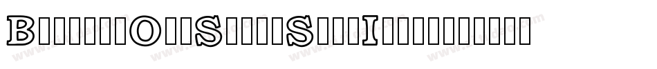 BookmanOldStyleStd-Italic字体转换