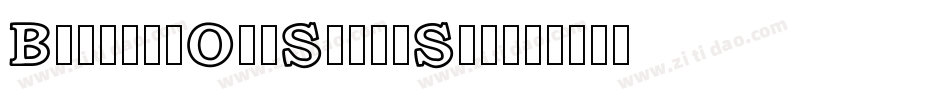 BookmanOldStyleStd字体转换