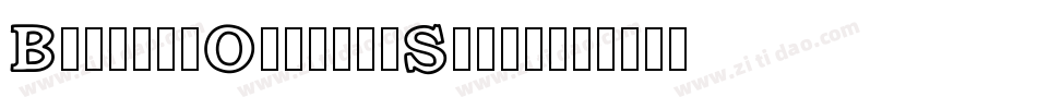 BookmanOutlineSwash字体转换