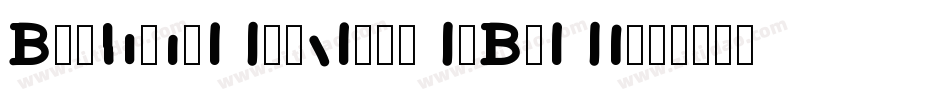 BookmanOldStyleStd-BoldIt字体转换
