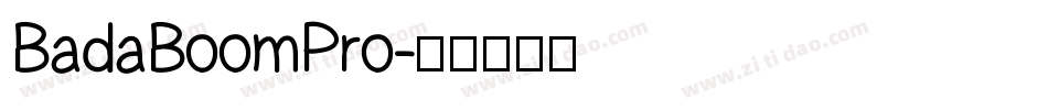 BadaBoomPro字体转换