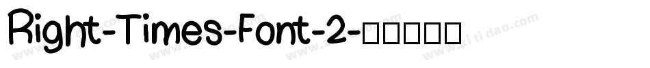Right-Times-Font-2字体转换