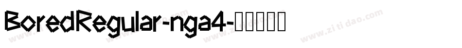 BoredRegular-nga4字体转换