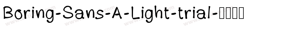 Boring-Sans-A-Light-trial字体转换