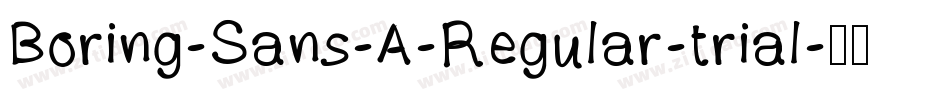 Boring-Sans-A-Regular-trial字体转换