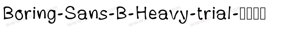 Boring-Sans-B-Heavy-trial字体转换