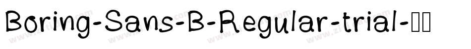 Boring-Sans-B-Regular-trial字体转换