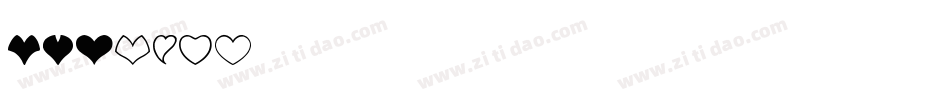 MWHeart-1字体转换