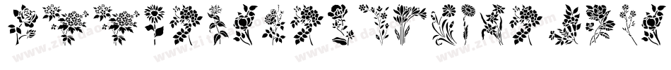 HffFloralStencil-Pjwr字体转换