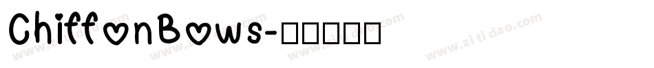 ChiffonBows字体转换