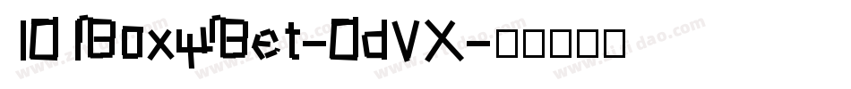 101BoxyBet-0d5X字体转换