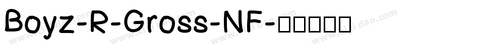 Boyz-R-Gross-NF字体转换
