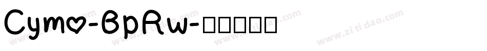 Cymo-BpRw字体转换
