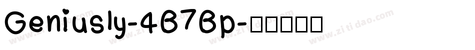 Geniusly-4B7Bp字体转换