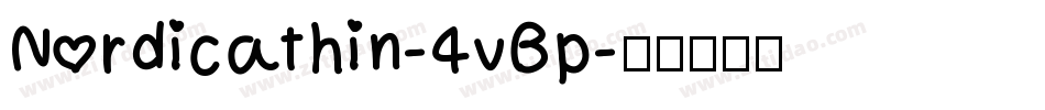 Nordicathin-4vBp字体转换