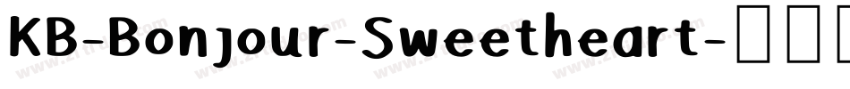 KB-Bonjour-Sweetheart字体转换