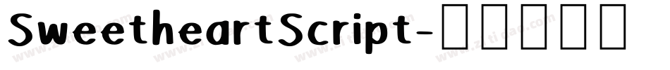 SweetheartScript字体转换