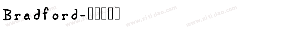 Bradford字体转换