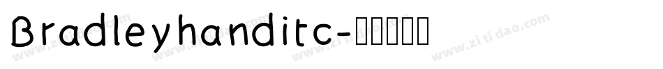 Bradleyhanditc字体转换