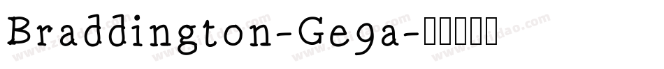 Braddington-Ge9a字体转换