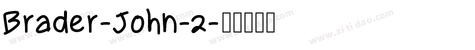 Brader-John-2字体转换