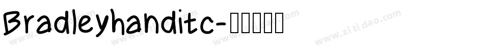 Bradleyhanditc字体转换
