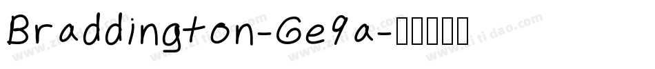 Braddington-Ge9a字体转换